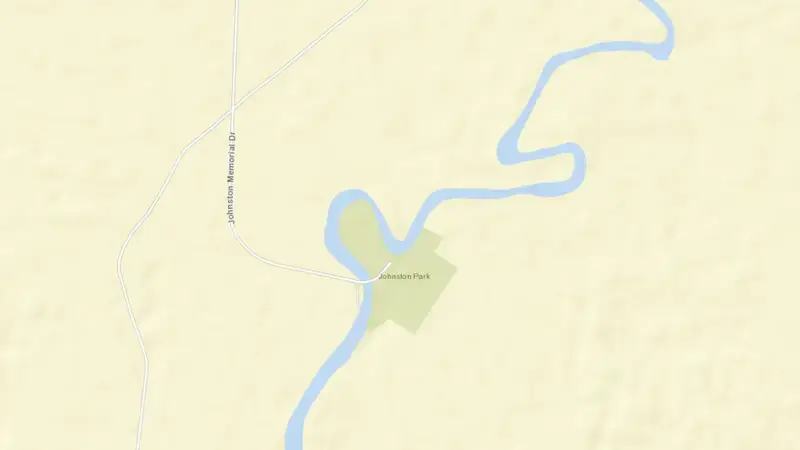 Road map of Hay Weir reservoir, New South Wales, Australia