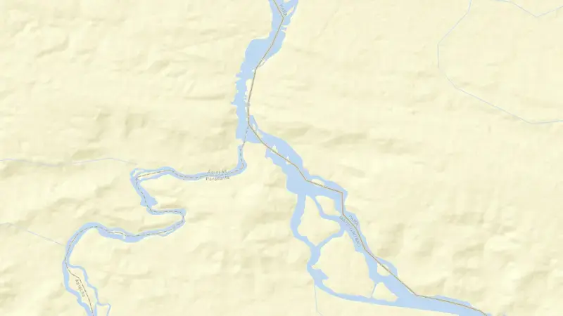 Road map of SAO MANOEL reservoir, Mato Grosso, Brazil