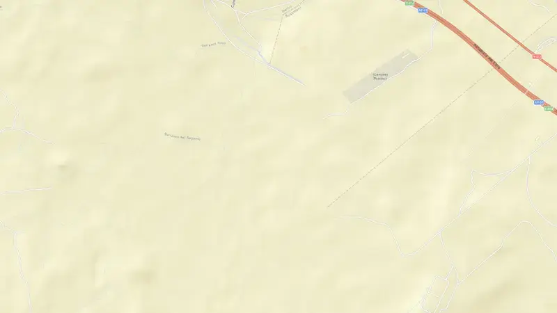 Road map of Loteta (La) reservoir, Ebro, Spain