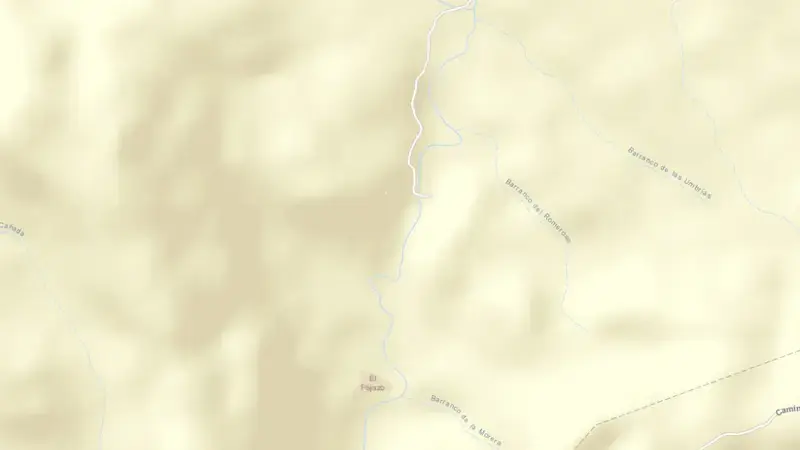 Road map of Parras (Las) reservoir, Ebro, Spain