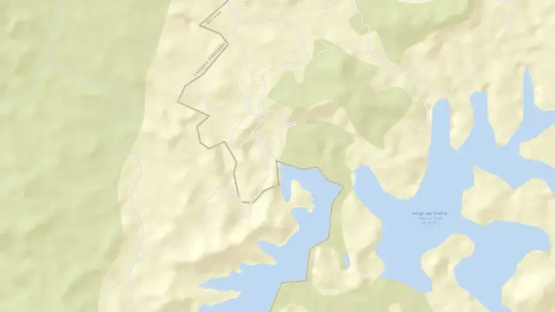 Road map of Machkund reservoir, Jharkhand, India