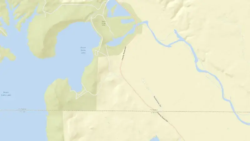 Road map of BLACK BUTTE reservoir, California, United States