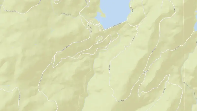 Road map of CHERRY VALLEY DAM reservoir, California, United States