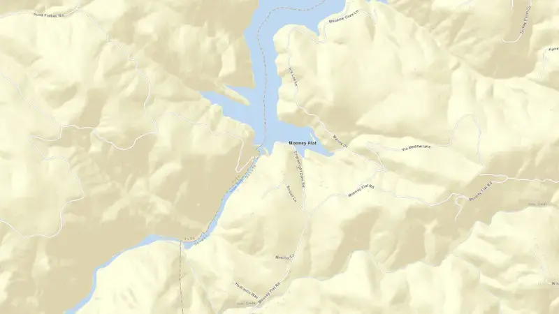 Road map of ENGLEBRIGHT reservoir, California, United States