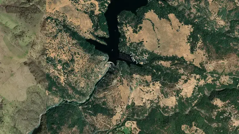 Satellite view of ENGLEBRIGHT reservoir, California, United States