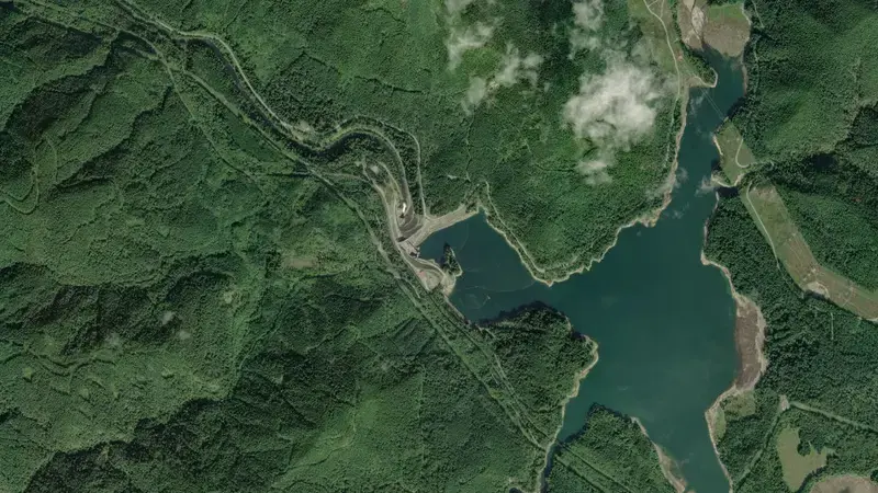 Satellite view of Howard A. Hanson Reservoir reservoir, Washington, United States