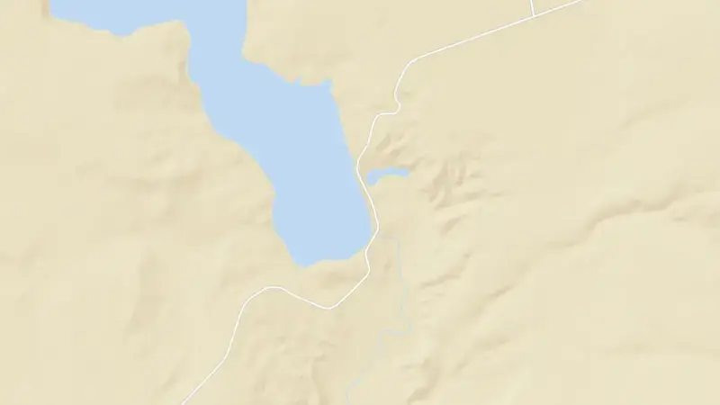 Road map of Weber Reservoir reservoir, Nevada, United States