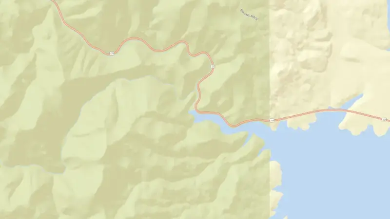 Road map of Wild Horse Reservoir reservoir, Nevada, United States
