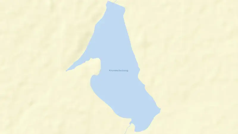 Road map of Kromellenboog Dam reservoir, North West, South Africa
