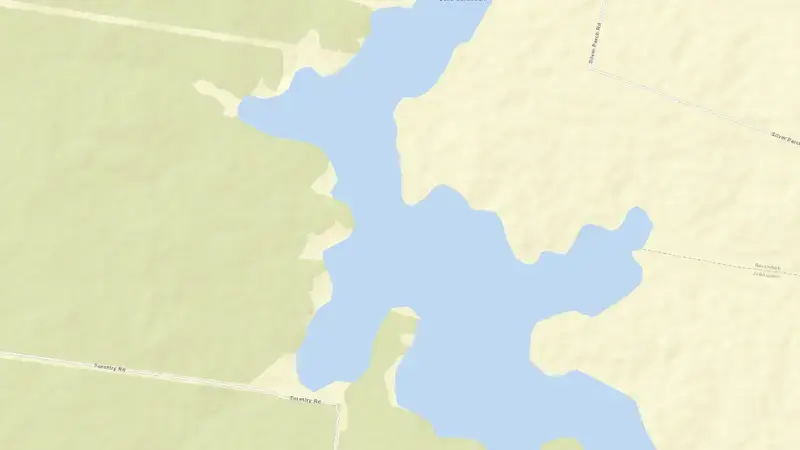 Road map of Bjelke-Petersen reservoir, Queensland, Australia