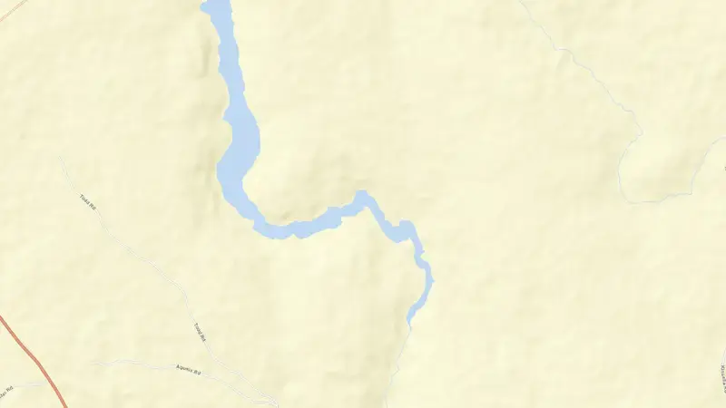 Road map of Canning reservoir, Western Australia, Australia