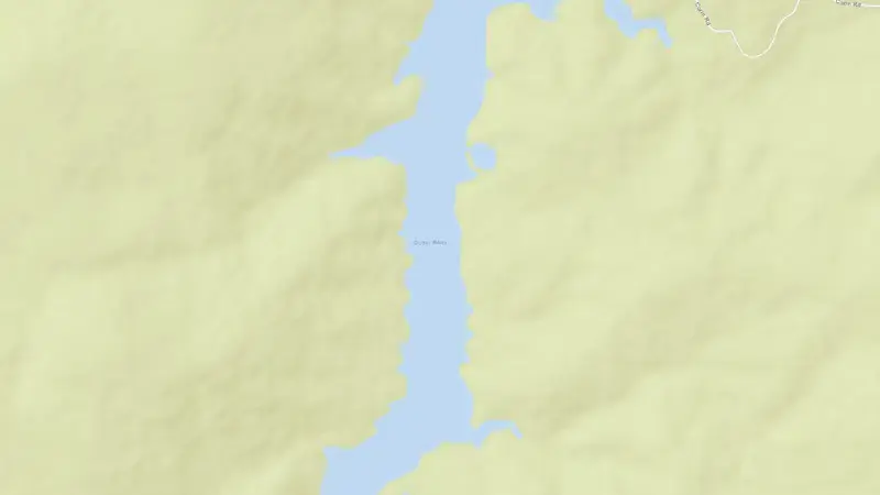 Road map of Corin reservoir, Australian Capital Territory, Australia