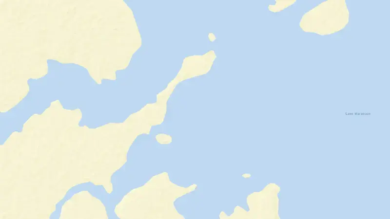Road map of Fairbairn reservoir, Queensland, Australia