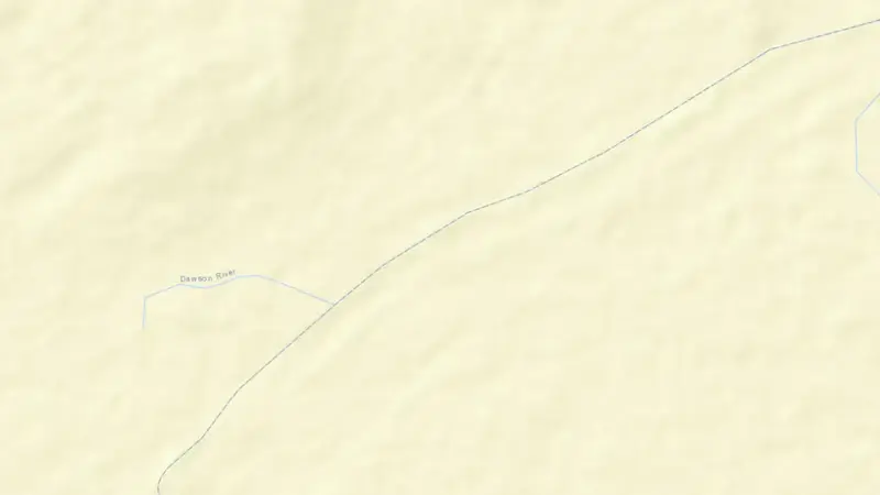 Road map of Glebe Weir reservoir, Queensland, Australia