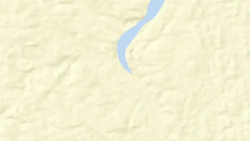 Road map of Julius reservoir, Queensland, Australia