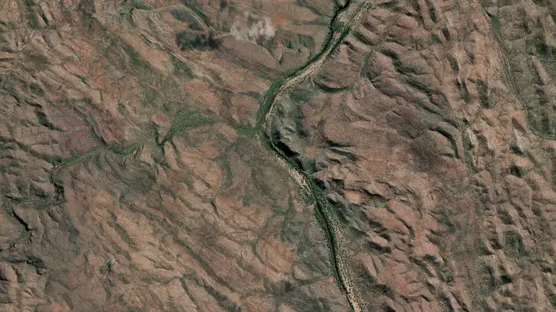 Satellite view of Julius reservoir, Queensland, Australia