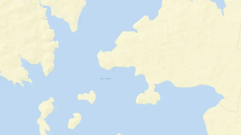 Road map of Keepit reservoir, New South Wales, Australia