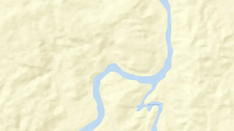 Road map of Kununurra Diversion reservoir, Western Australia, Australia