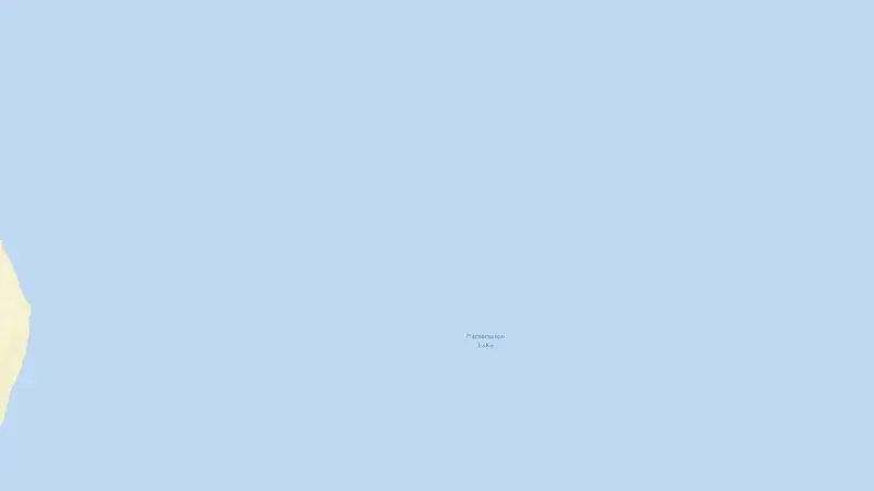 Road map of Lake Pamamaroo reservoir, New South Wales, Australia