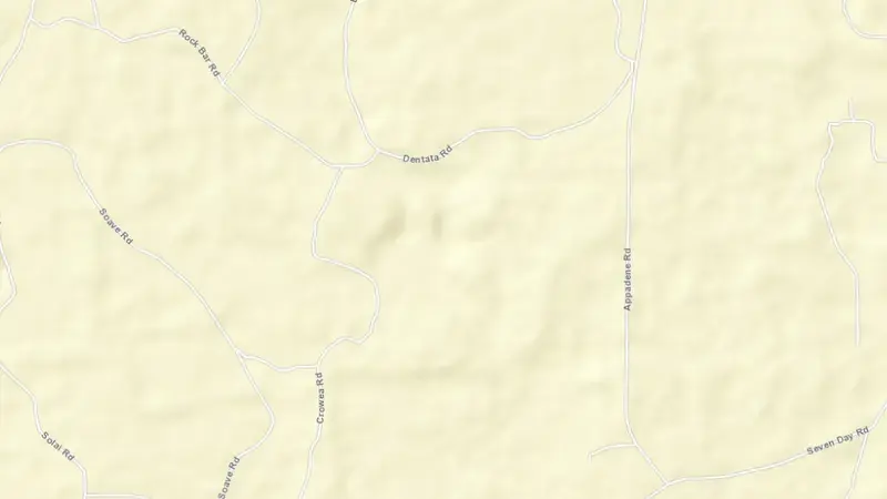 Road map of Manjimup reservoir, Western Australia, Australia