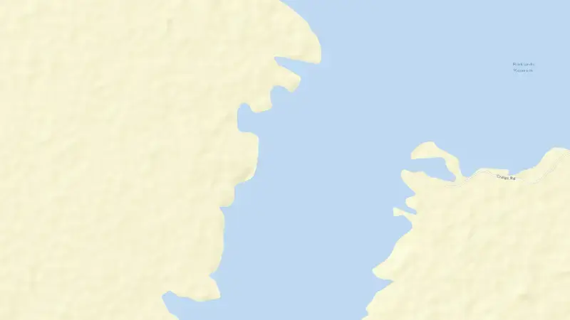 Road map of Rocklands Reservoir reservoir, Victoria, Australia