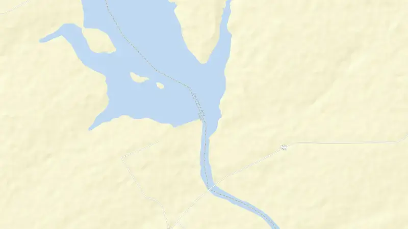 Road map of B.COQUEIROS reservoir, Goiás, Brazil