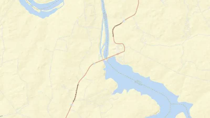 Road map of BARIRI reservoir, São Paulo, Brazil