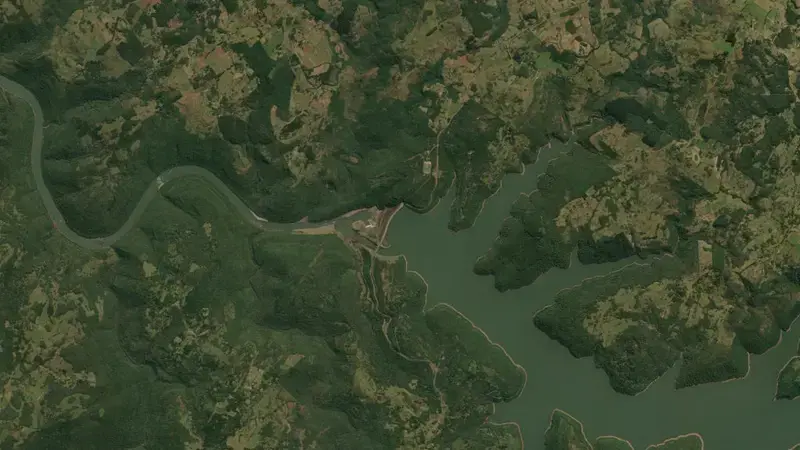 Satellite view of BARRA GRANDE reservoir, Santa Catarina, Brazil