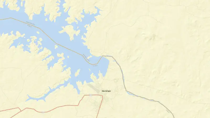 Road map of BOA ESPERANÇA reservoir, Piauí, Brazil