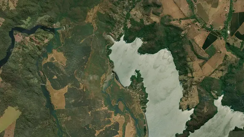 Satellite view of C.BRANCO-1 reservoir, Minas Gerais, Brazil