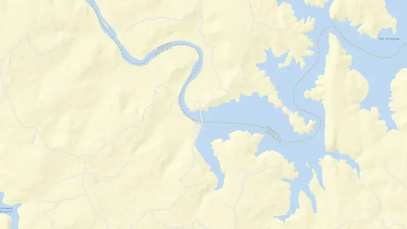 Road map of C.BRANCO-2 reservoir, Minas Gerais, Brazil