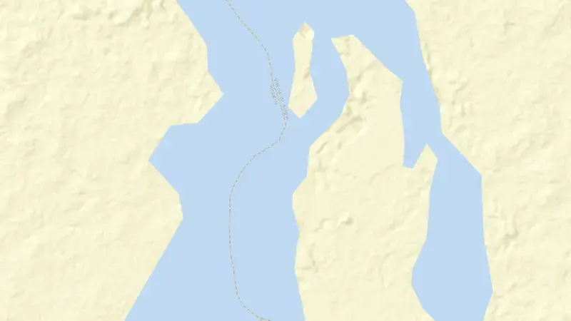 Road map of PIMENTAL reservoir, Pará, Brazil
