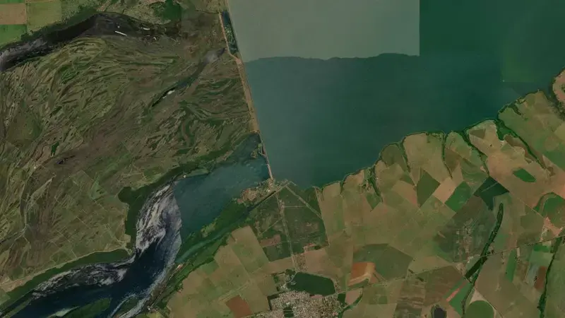 Satellite view of PORTO PRIMAVERA reservoir, São Paulo, Brazil