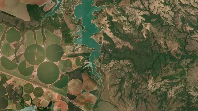 Satellite view of QUEIMADO reservoir, Minas Gerais, Brazil