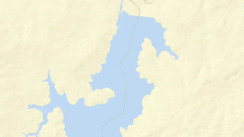 Road map of RETIRO BAIXO reservoir, Minas Gerais, Brazil