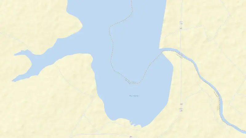 Road map of S.R.VERDINHO reservoir, Goiás, Brazil