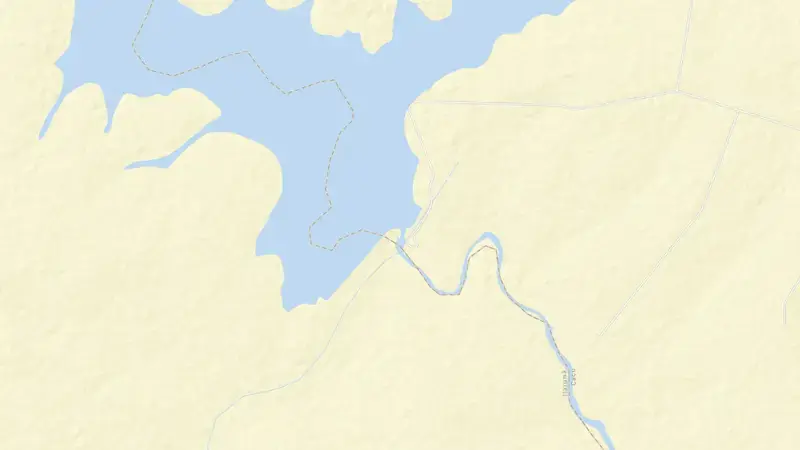 Road map of SALTO reservoir, Goiás, Brazil