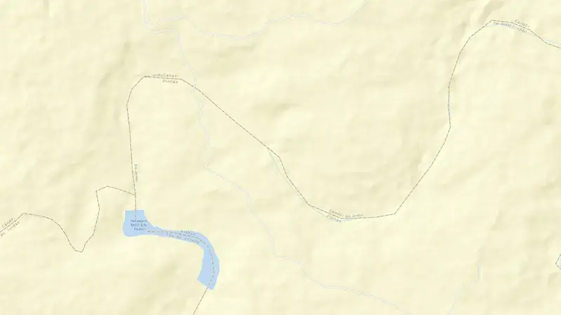 Road map of SANTA CLARA-PR reservoir, Paraná, Brazil