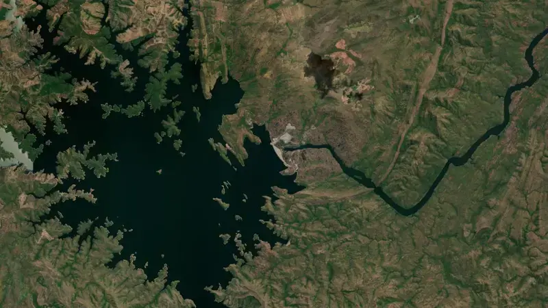 Satellite view of SERRA DA MESA reservoir, Goiás, Brazil