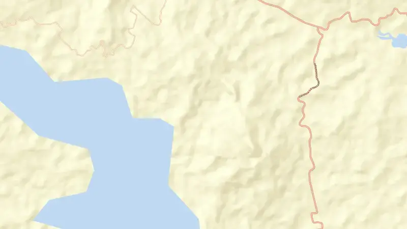 Road map of Miraflores reservoir, Antioquia, Colombia