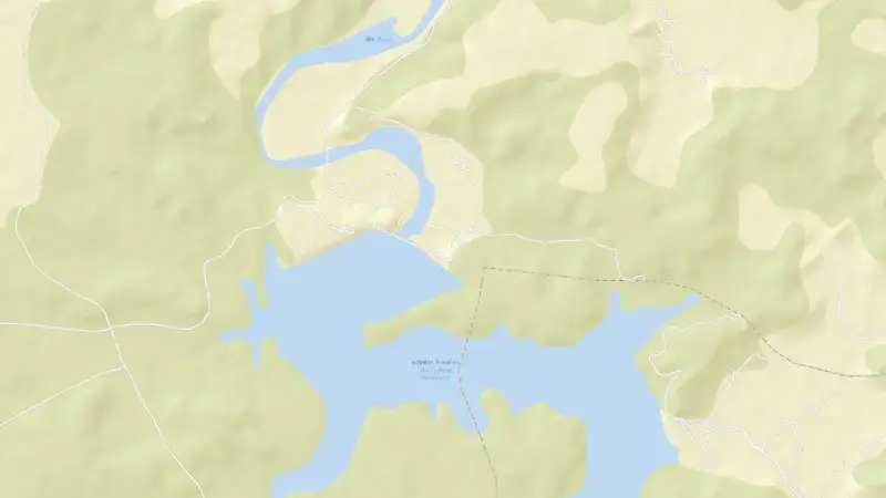 Road map of Atal Sagar reservoir, IN, India