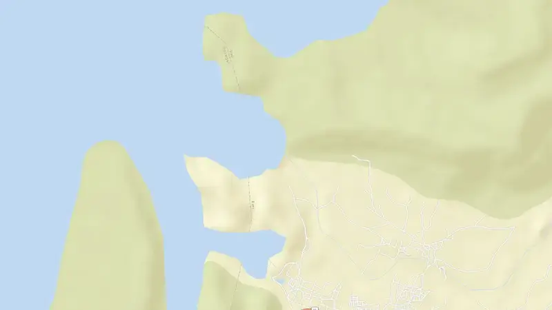 Road map of Barna Dam reservoir, Uttar Pradesh, India