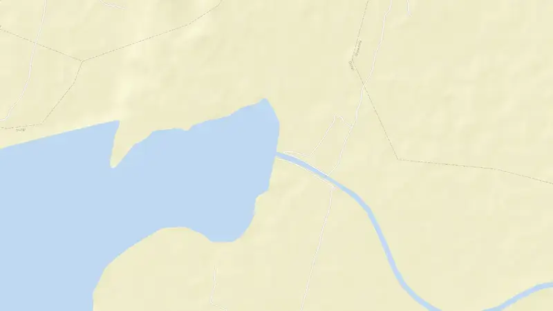 Road map of Buggavagu reservoir, Andhra Pradesh, India