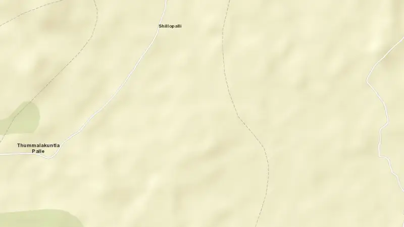 Road map of Cherlopalli Reservoir reservoir, Andhra Pradesh, India