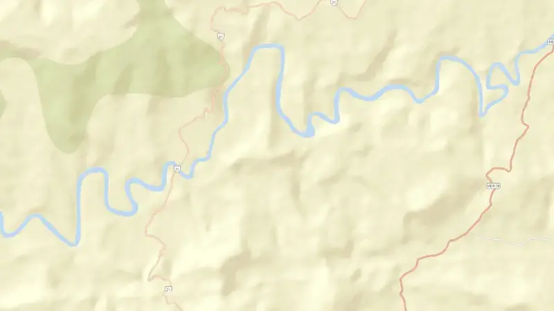 Road map of Damanganga Dam reservoir, Gujarat, India