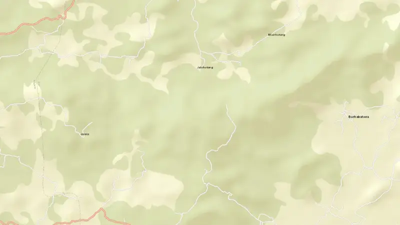 Road map of Getalsud Dam reservoir, Jharkhand, India