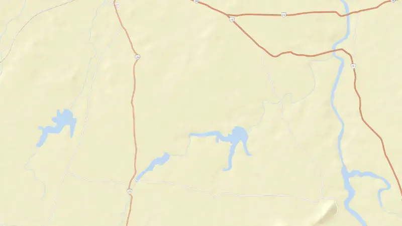 Road map of Girna Dam reservoir, Maharashtra, India