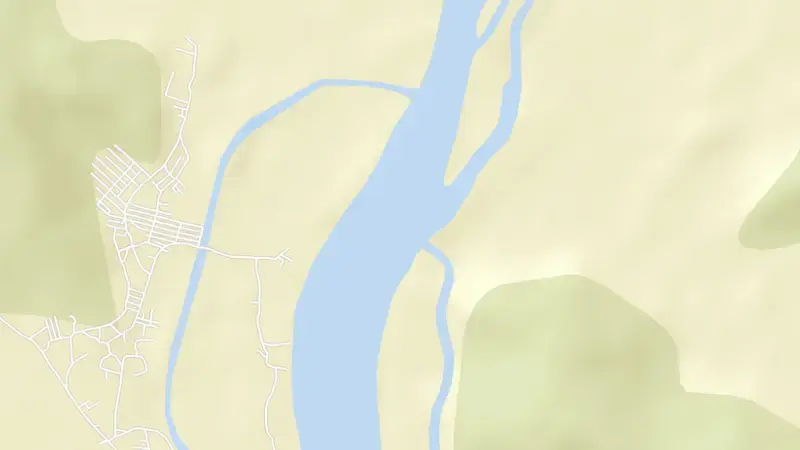 Road map of Gotta Barrage reservoir, Andhra Pradesh, India