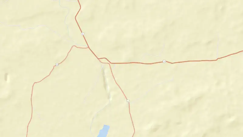 Road map of Isapur Dam reservoir, Maharashtra, India