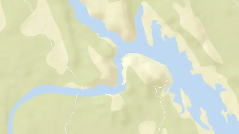 Road map of Jhakam reservoir, Himachal Pradesh, India